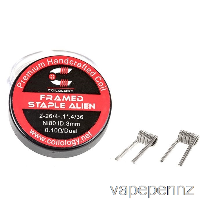 Coilology Performance Prebuilt Coils Framed Alien Staple - 0.1ohm Ni80 VAPE NZ